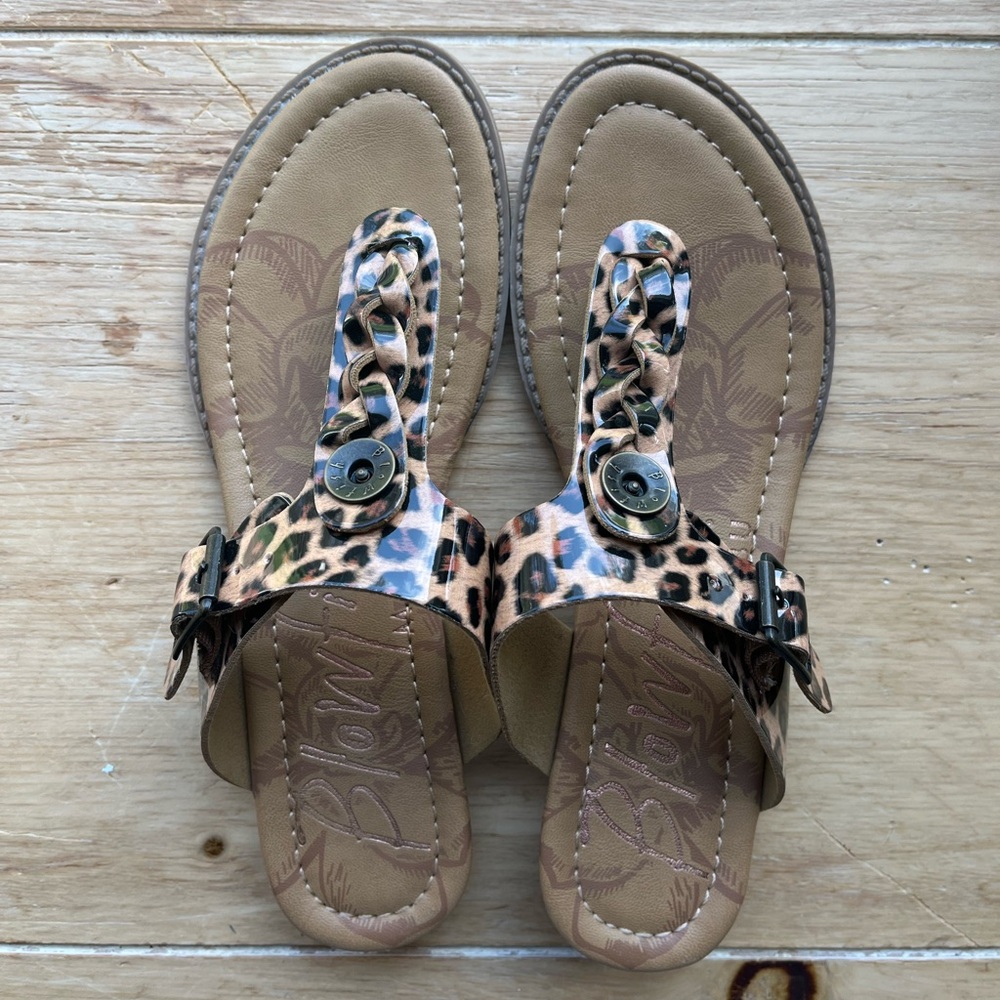 Blowfish Leopard Print Sandals